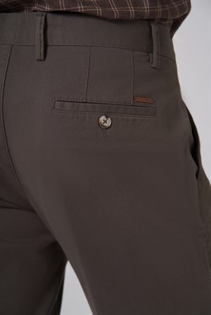 Morven Erkek Haki Pamuk Trend Dynamic Fit Chino Pantolon