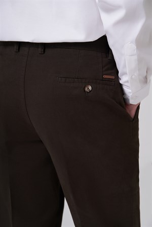 Morven Erkek Haki Pamuk Trend Dynamic Fit Chino Pantolon