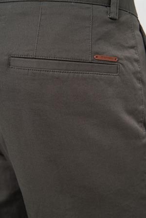 Morven Erkek Haki Pamuk Yan Cep Slim Fit Chino Pantolon