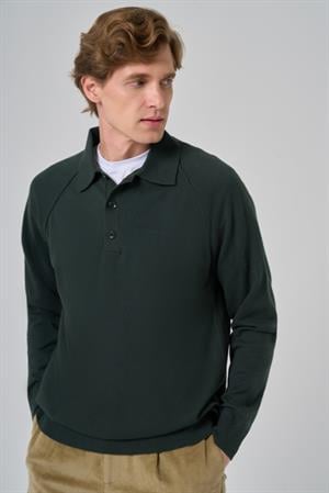 Morven Erkek Haki Trend Core Spun Polo Yaka Dynamic Fit Rahat Kesim Triko