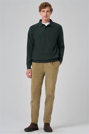 Morven Erkek Haki Trend Core Spun Polo Yaka Dynamic Fit Rahat Kesim Triko