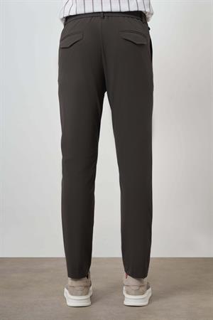Morven Erkek Haki Trend Slim Fit Tam Lastik Pantolon