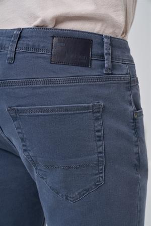 Morven Erkek İndigo Denim 5 Cep Slim Fit Jean Kot Pantolon