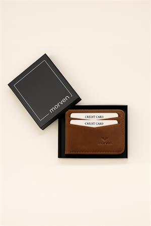 Morven Erkek KAHVE %100 Deri Cüzdan Kartlık