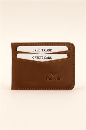 Morven Erkek KAHVE %100 Deri Cüzdan Kartlık