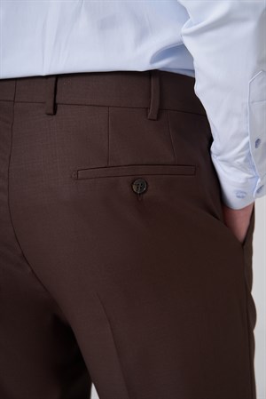 Morven Erkek KAHVE Basic Slim Ft Pantolon