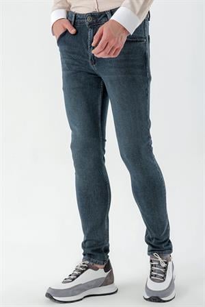 Morven Erkek KAHVE Denim 5 Cep Slim Fit Jean Kot Pantolon