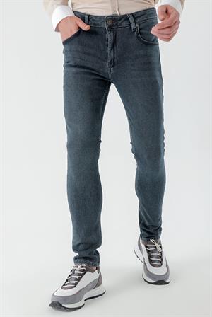 Morven Erkek KAHVE Denim 5 Cep Slim Fit Jean Kot Pantolon