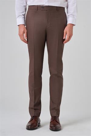 Morven Erkek KAHVE Klasik Slim Fit Dar Kesim Pantolon