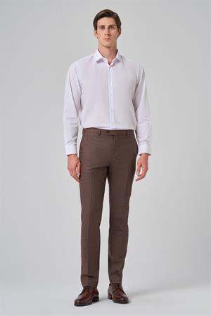Morven Erkek KAHVE Klasik Slim Fit Dar Kesim Pantolon