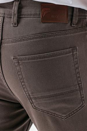 Morven Erkek KAHVE Mevsimlik Pamuk 5 Cep Slim Fit Jean Pantolon