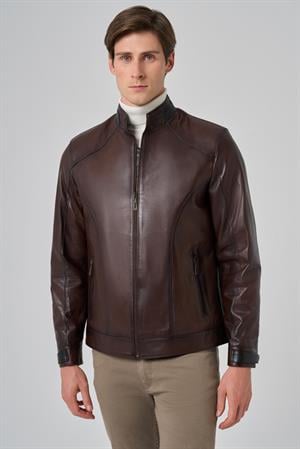 Morven Erkek KAHVE New York Deri Mont