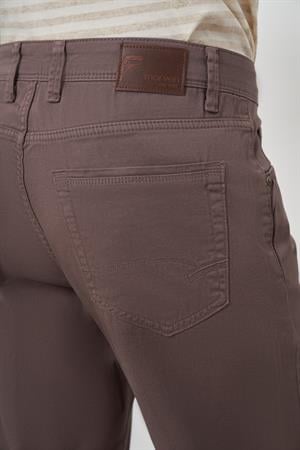 Morven Erkek KAHVE Pamuk 5 Cep Dynamic Fit Jean Kot Pantolon
