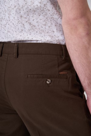 Morven Erkek KAHVE Pamuk Trend Dynamic Fit Chino Pantolon