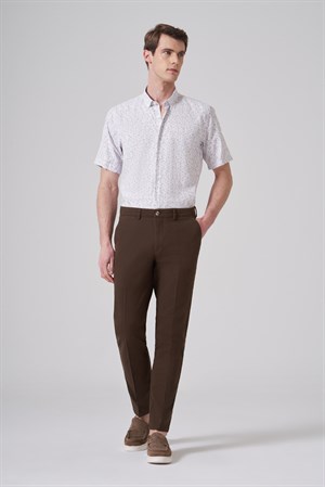 Morven Erkek KAHVE Pamuk Trend Dynamic Fit Chino Pantolon