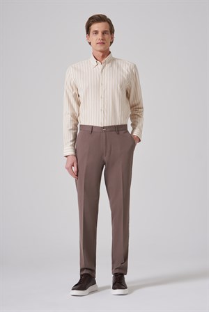 Morven Erkek KAHVE Pamuk Trend Dynamic Fit Chino Pantolon