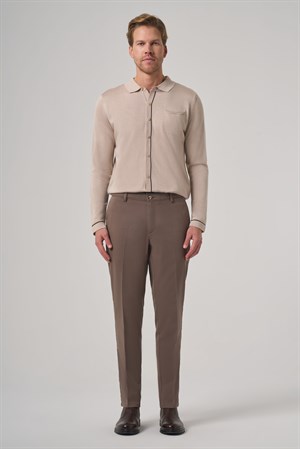 Morven Erkek KAHVE Pamuk Trend Dynamic Fit Chino Pantolon