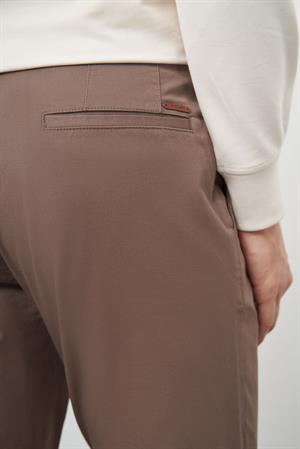 Morven Erkek KAHVE Pamuk Yan Cep Slim Fit Chino Pantolon