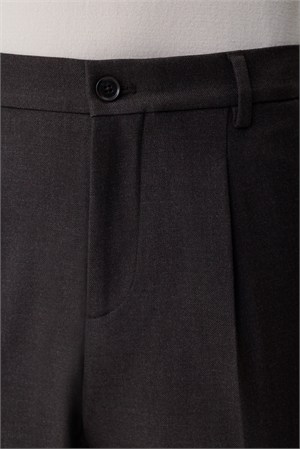 Morven Erkek KAHVE Poliviskon Trend Düz Slim Fit Pantolon