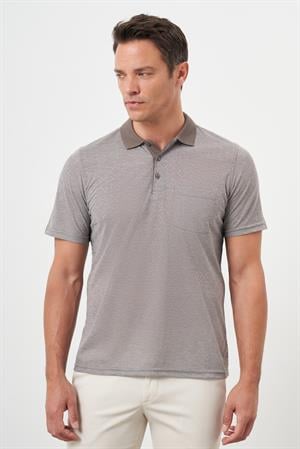 Morven Erkek KAHVE Trend Cepli Polo Yaka T-Shirt