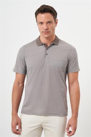 Morven Erkek KAHVE Trend Cepli Polo Yaka T-Shirt