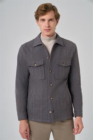 Morven Erkek KAHVE Worker Gömlek Ceket