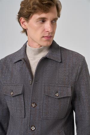 Morven Erkek KAHVE Worker Gömlek Ceket