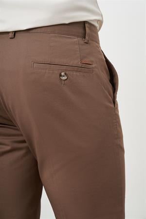 Morven Erkek KAHVE Yazlık Pamuk Yan Cep Dynamic Fit Chino Pantolon
