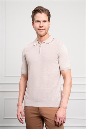 Morven Erkek Kemik Trend  Polo Yaka Dinamik Fit Rahat Kesim T-Shirt