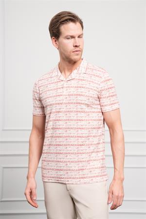 Morven Erkek Kiremit Trend Dynamic Fit Rahat Kesim Polo Yaka T-Shirt