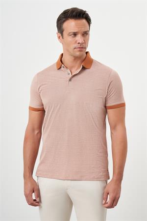 Morven Erkek Kiremit Trend Polo Yaka Dynamic Fit T-Shirt