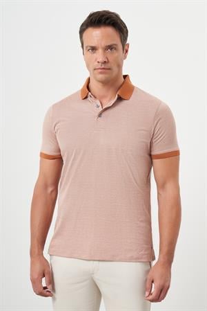 Morven Erkek Kiremit Trend Polo Yaka Dynamic Fit T-Shirt