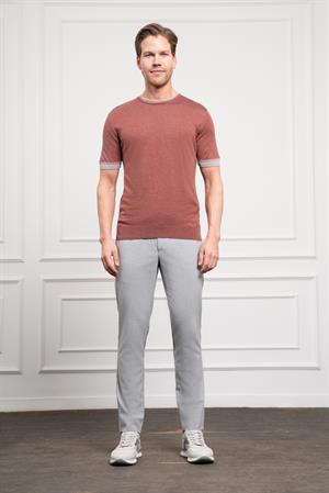 Morven Erkek Kiremit Trend  Polo Yaka Dinamik Fit Rahat Kesim T-Shirt