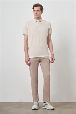 Morven Erkek Kremrengi Trend  Polo Yaka T-Shirt