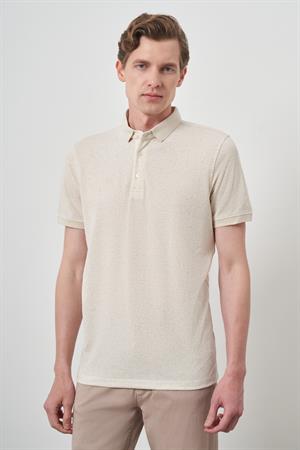 Morven Erkek Kremrengi Trend  Polo Yaka T-Shirt