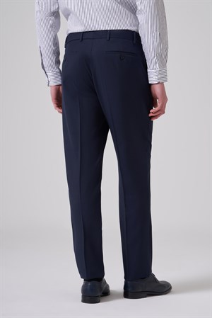 Morven Erkek Lacivert Basic Düz Dynamic Fit Pantolon