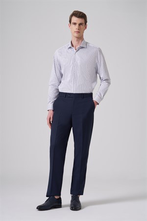 Morven Erkek Lacivert Basic Düz Dynamic Fit Pantolon