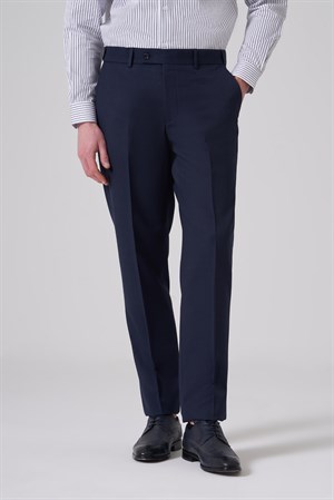 Morven Erkek Lacivert Basic Düz Dynamic Fit Pantolon