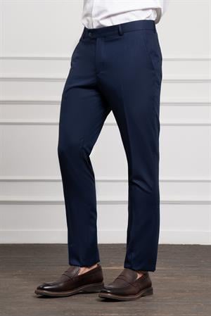 Morven Erkek Lacivert Basic Slim Fit Classic Pantolon