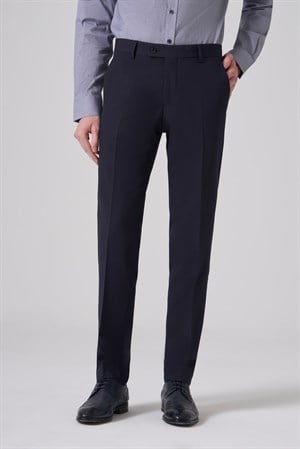 Morven Erkek Lacivert Basic Slim Fit Pantolon