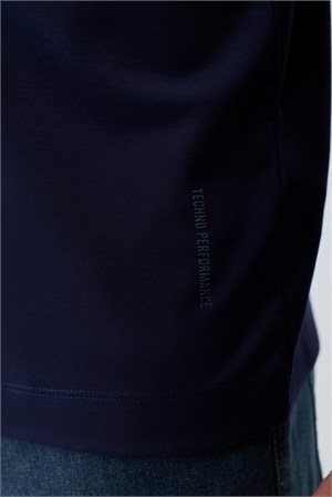 Morven Erkek Lacivert Bisiklet Yaka Rayon Sweatshirt