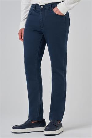 Morven Erkek Lacivert Denim 5 Cep Dynamic Fit Jean Kot Pantolon