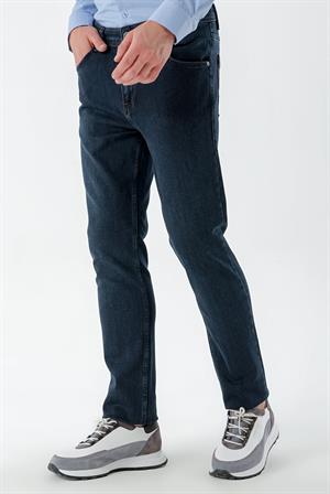 Morven Erkek Lacivert Denim 5 Cep Dynamic Fit Jean Kot Pantolon