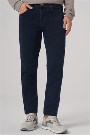 Morven Erkek Lacivert Denim 5 Cep Dynamic Fit Jean Kot Pantolon