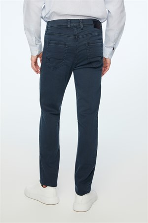 Morven Erkek Lacivert Denim 5 Cep Dynamic Fit Jean Kot Pantolon