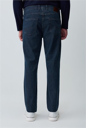 Morven Erkek Lacivert Denim 5 Cep Dynamic Fit Jean Kot Pantolon