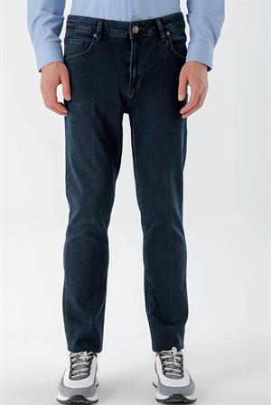 Morven Erkek Lacivert Denim 5 Cep Dynamic Fit Jean Kot Pantolon