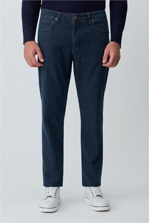Morven Erkek Lacivert Denim 5 Cep Dynamic Fit Jean Kot Pantolon