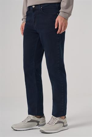 Morven Erkek Lacivert Denim 5 Cep Dynamic Fit Jean Kot Pantolon