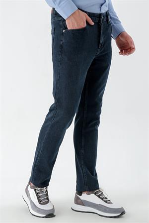 Morven Erkek Lacivert Denim 5 Cep Dynamic Fit Jean Kot Pantolon